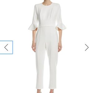 Black Halo Brooklyn White Jumpsuit Size 0